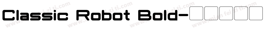 Classic Robot Bold字体转换